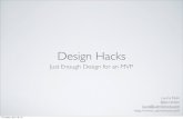 Design hacks