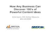 How Any Business Can Discover 100's of Powerful Content Ideas By Arnie Kuenn