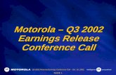 Q3 2002 Earnings Release Presentation
