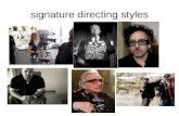 Signature directing