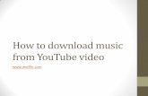 How to download music from you tube video