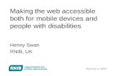 Web and mobile accessibility