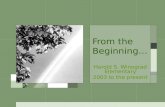 From The Beginning Ppt