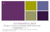 A2DataDive: African Health OER Network - Content Focus