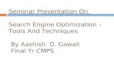 Search Engine Optimization- By Aashish Gawali