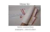 How To Fabric Covered Box