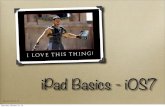I pad basics ios7