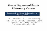 Broad opportunities for pharmacists