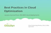 Best Practices for AWS Cloud Cost Optimization