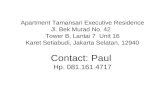 Apartment tamansari executive residence