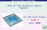 Role of Text Mining in Search Engine
