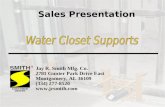 Water Closet Supports Sales Presentation by Jay R. Smith Mfg. Co.