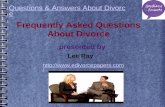 Questions & answers about divorce