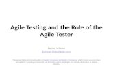 Agile Testing: The Role Of The Agile Tester