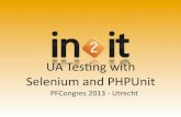 UA testing with Selenium and PHPUnit - PFCongres 2013