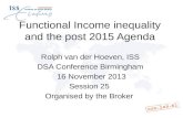 Functional Income inequality and the post 2015 Agenda - presentation by Rolph van der Hoeven