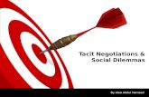 Tacit negotiations & social dilemmas   copy