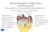 5 demonstrative adjectives and pronouns