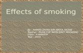 Effects of smoking by ahmad zahidi