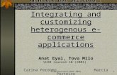 Interoperabilidad 20021 Análisis del artículo : Integrating and customizing heterogenous e-commerce applications Análisis del artículo : Integrating and.