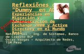 Reflexiones de un Dummy en AD: Experiencias en Migración y Administración de Exchange 2000 y Active Directory en el Mundo Real Natalie Gil – Ing. de Sistemas,