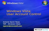 Windows Vista: User Account Control Antonio Gamir Perez TSP – Windows Client agamir@microsoft.com.