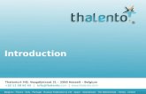Thalento® e-Assessment & Talent Management solutions | Introduction