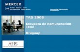 Mercer Consulting. Outsourcing. Investments. TRS 2008 Encuesta de Remuneraci³n Total Uruguay