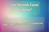 Can Steroids Cause Diabetes?