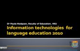 Technological Pedagogical Content Knowledge for language education: an overview