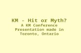 KM: Hit or Myth?