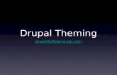 Drupal Theming israel@elizarraraz.com. Themes Control del diseño HTML, CSS, imágenes, Javascript, etc.