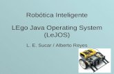 LEgo Java Operating System (LeJOS) L. E. Sucar / Alberto Reyes Robótica Inteligente.