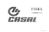 Casal K177 Owners Manual