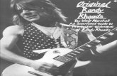 Ozzy Osbourne - Original Randy Rhoads Guitar Tab Songbook