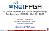 NetFPGA Status Update at GEC3
