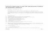 Legal Research Series: Police Officer's Use of Excessive Force in Making Arrest