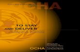 UN OCHA Study To Stay and Deliver