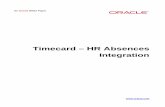 Timecard HRAbsence Integration v2