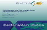 EURAMET Cg-15 v 2.0 Guidelines Calibration Digital Multi Meters