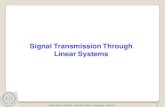 Signal Transmission Through Linear Systems