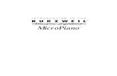 Kurzweil MicroPiano Manual