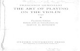 Geminiani - Arte Di Suonare Il Violino - 1751 - Facsimile