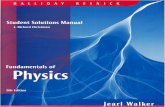 Hallyday Fundamentals of Physics 8E Student Solution Manual