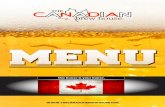 Canadian Brew House - Web Menu