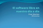 Fran Sánchez @fransanlag. La FSF y la OSI… Open Source Initiative Free Software Foundation Fundada en 1998. E. Raymond y B. Perens. Enfoque pragmático.