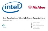 Intel McAfee Acquisition PPT