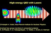 Ch. H. Keitel-High-Energy QED With Lasers