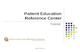 Support.ebsco.com Patient Education Reference Center Tutorial.