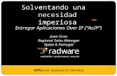 1 Juan Grau Regional Sales Manager Spain & Portugal Solventando una necesidad imperiosa Entregar Aplicaciones Over IP (AoIP)